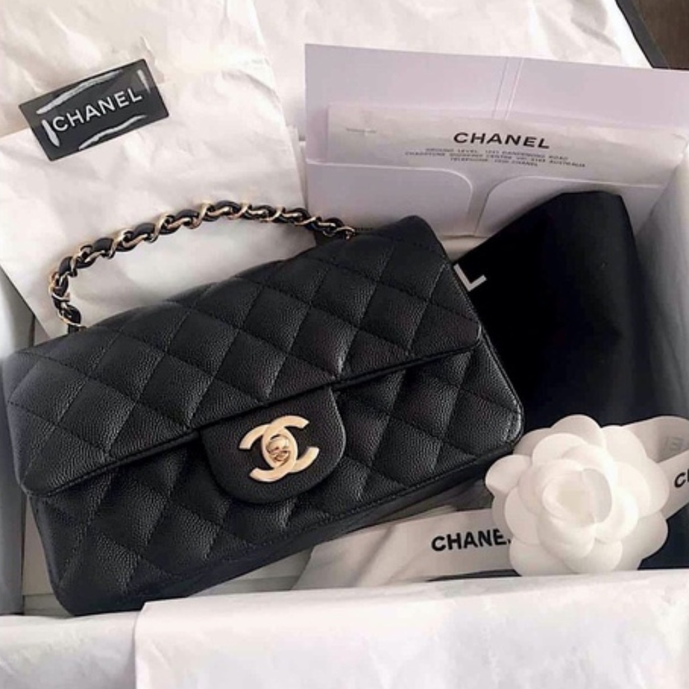CHANEL Classic Caviar Mini Rectangular Flap Bag